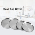 Stainless Steel Stove Top Burner Covers – Set of 4 | Kitchen Cooker Protection Covers