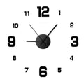 Creative Frameless DIY Wall Clock – Silent Acrylic Wall Decal Clock for Living Room & Office
