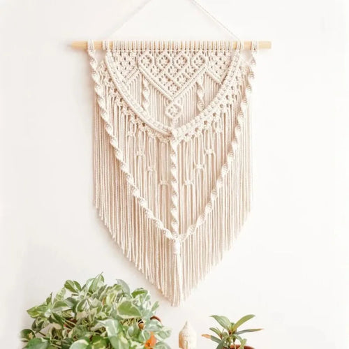 Bohemian Handwoven Wall Tapestry – Nordic Style Room Background Decor & Storage Accessory